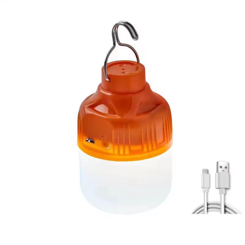 LED Lamp Bulbs Outdoor USB Rechargeable High Brightness Emergency Light Hook up Camping Fishing Portable Lantern Night Lights
