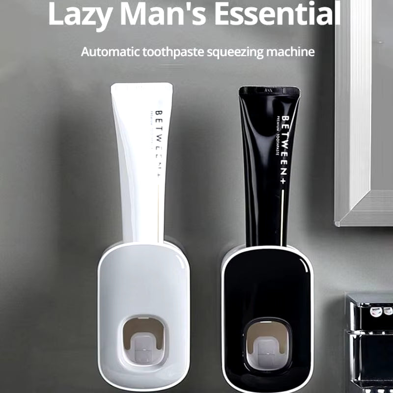 1Pc Waterproof Toothpaste Squeezer Automatic Toothpaste Dispenser Wall Mount Bathroom Bathroom Accessories Toothbrush Holder
