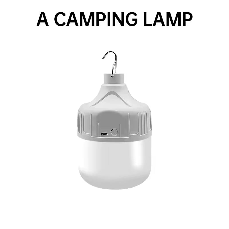 LED Lamp Bulbs Outdoor USB Rechargeable High Brightness Emergency Light Hook up Camping Fishing Portable Lantern Night Lights