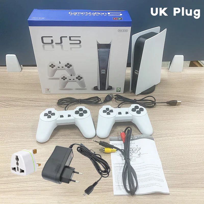 Gamestation 5 Console AV-OUT Home TV Game Console Game Station 5 200Games Double Handle EU/US/UK Plug
