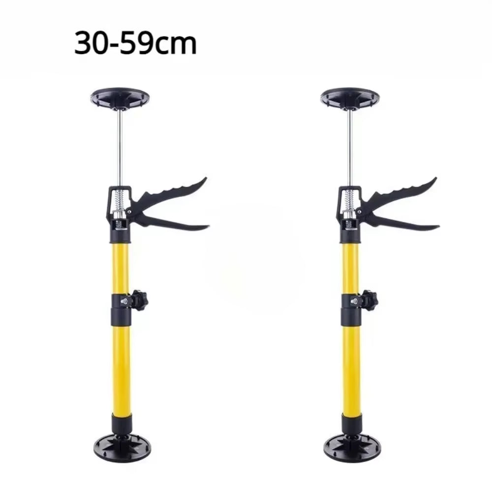2Pcs Labor-Saving Telescopic Steel Support Rod Cabinet Jack Drywall Construction Tool Extensible Non-Slip Hand Lifting Jack Tool