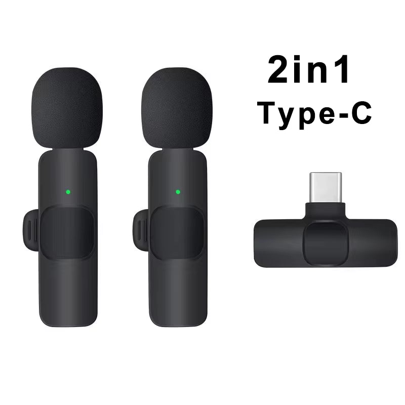 Portable Wireless Lavalier Microphone for Live Streaming/Youtube/Tiktok/Facebook Live Noise Reduction Mic for Iphone/Android
