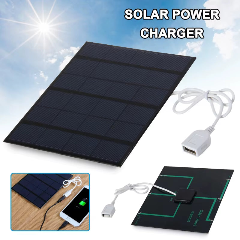 Outdoor Solar Charger Portable Universal Mobile Phone Charger Mp3 Mp4 Small Fan for Survival Camping Hiking Emergency Kit