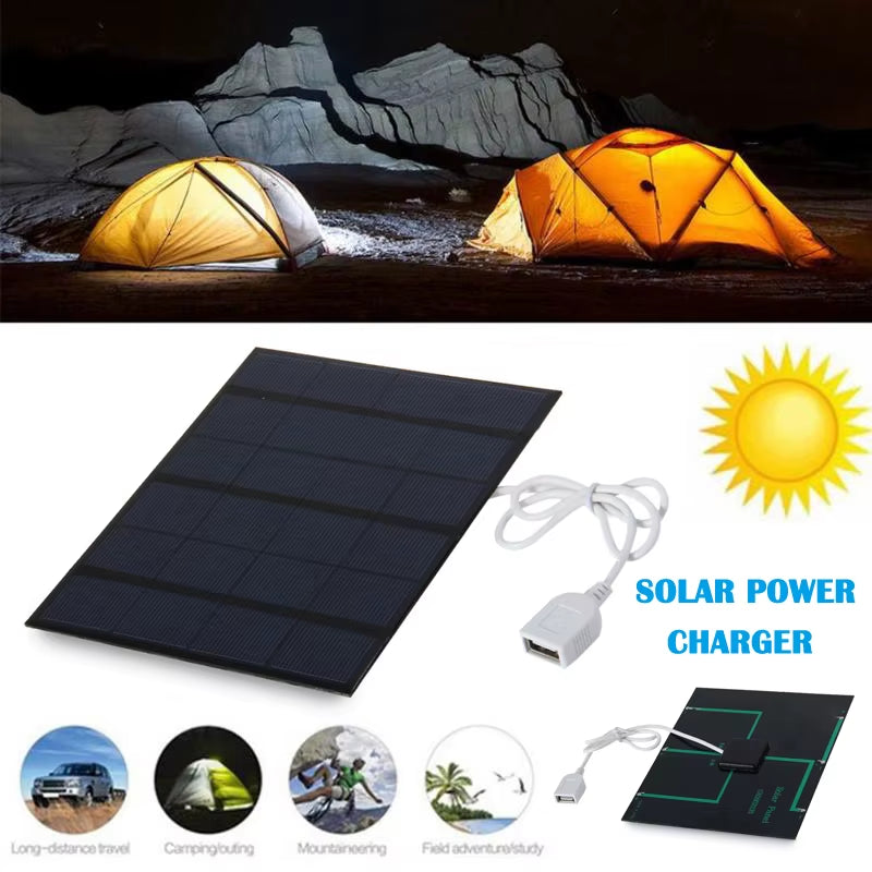 Outdoor Solar Charger Portable Universal Mobile Phone Charger Mp3 Mp4 Small Fan for Survival Camping Hiking Emergency Kit