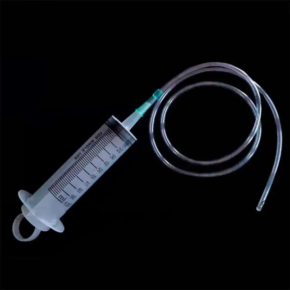 100/300/550Ml Large Capacity Syringes Oil Pump with 1M Hose Pet Feeding Measuring Pump Hydroponics Nutrient Big Syringe