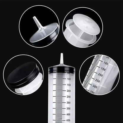 100/300/550Ml Large Capacity Syringes Oil Pump with 1M Hose Pet Feeding Measuring Pump Hydroponics Nutrient Big Syringe