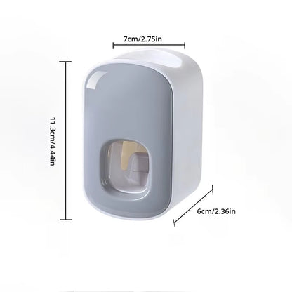 1Pc Waterproof Toothpaste Squeezer Automatic Toothpaste Dispenser Wall Mount Bathroom Bathroom Accessories Toothbrush Holder